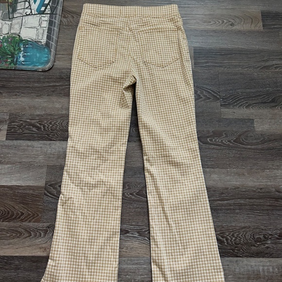 Madewell Pull-On Skinny High Rise Flare Jeans in Mini Check Size 29 - Picture 4 of 7